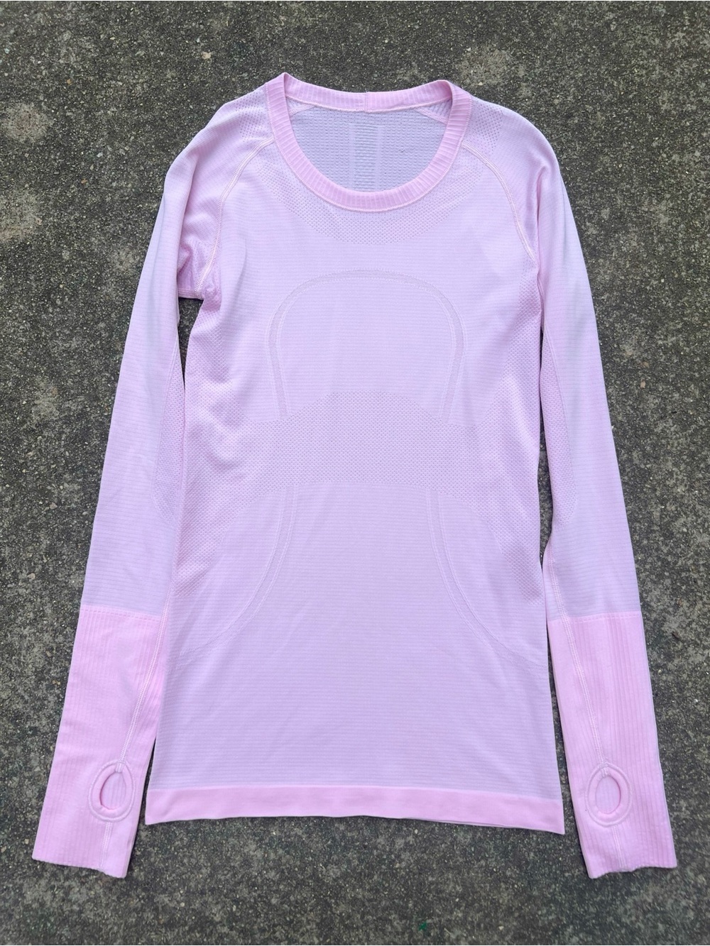 Lululemon Swiftly Tech Long Sleeve Crew Pearl Pink Purple Size 4